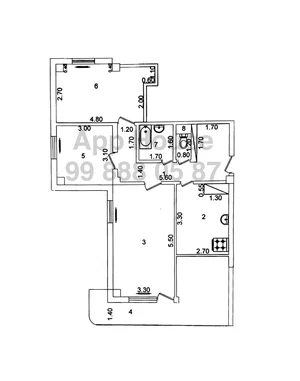 Фото 1 3-комн. квартира в Тузель2
