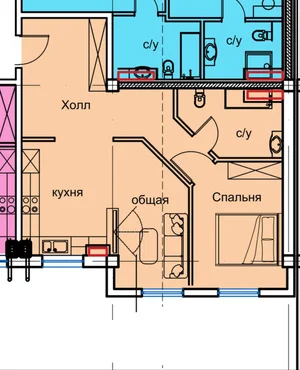 Фото 2 3-комн. квартира в Ялангач