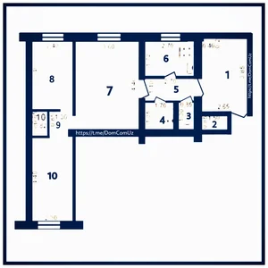 Фото 1 3-комн. квартира в Ж/Д Техникум