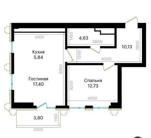 Фото 1 2-комн. квартира в Госпитальный рынок