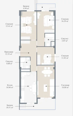 Фото 5 4-комн. квартира в Алайский рынок