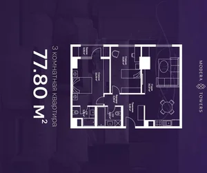 Фото 1 3-комн. квартира в Яккасарай